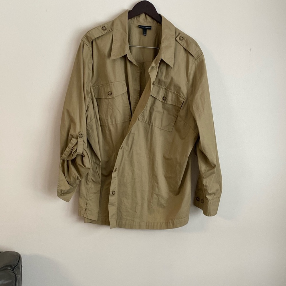 Lane Bryant Glamor Khaki Jacket/shirt